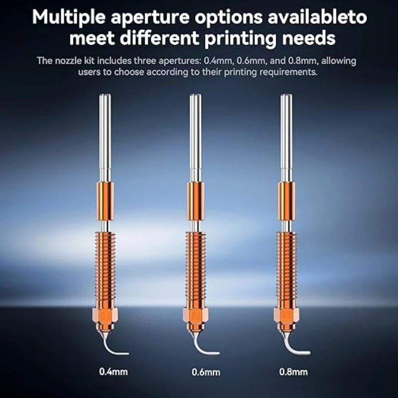 K1C Nozzle Unicorn Quick Swap Nozzle Kits with Copper Alloy and Hardened Steel Nozzle for K1C,Ender 3 V3/V3 Plus 3D Printers