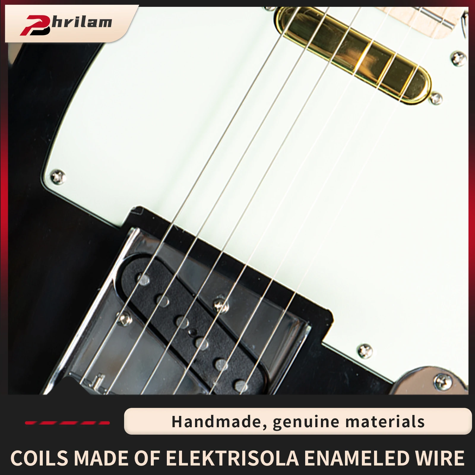 PHRILAM Alnico 5 Guitar Pickups TL Bridge Pickup /Neck Pickup (Chrome/Black/Gold) Fit Fd  Pickups Part
