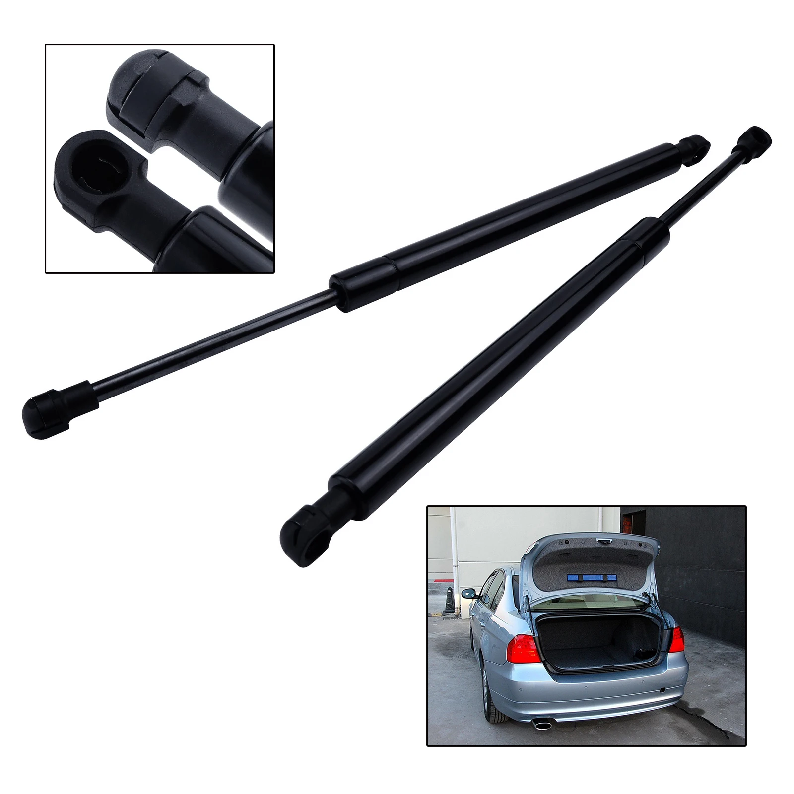 2x BMW serii 3 E90 Sedan 2005-2011 Tylne górne podnośniki bagażnika Podnośniki gazowe