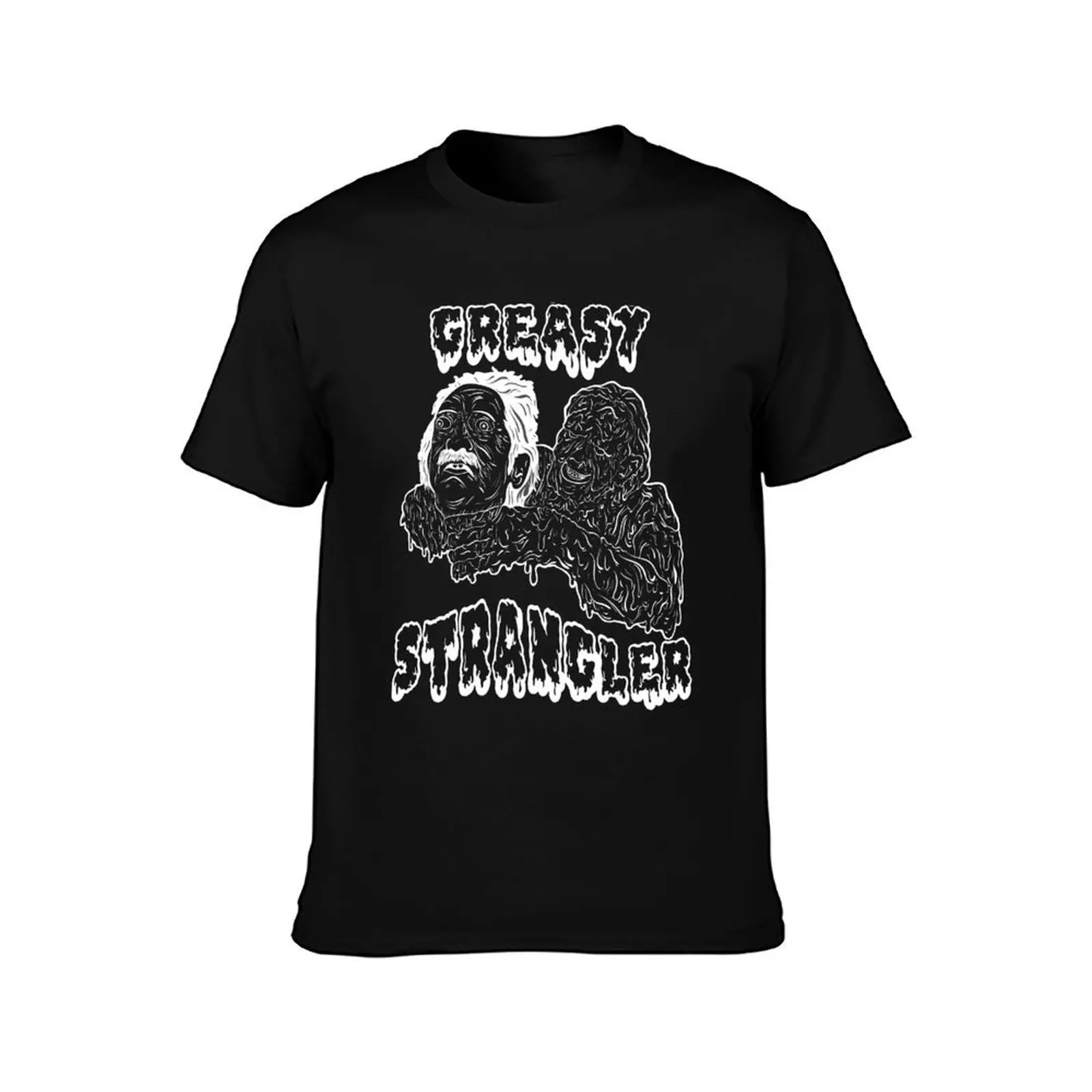 the greasy strangler black and white T-Shirt Regular Fit Plain Tee Shirt T-Shirt