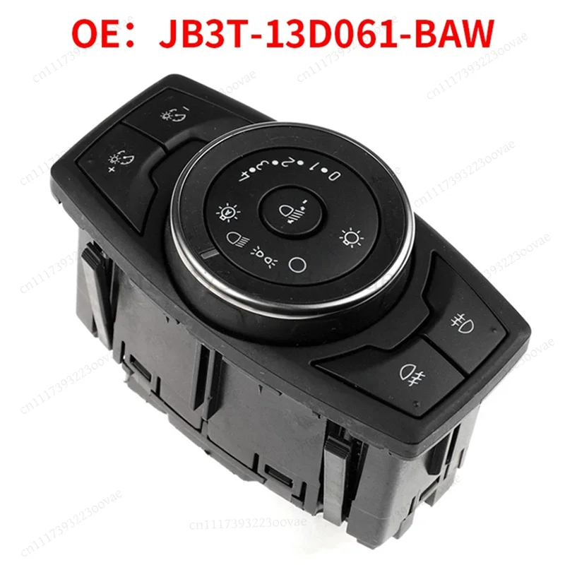 L-Headlight Fog Light Control Switch Button JB3T-13D061-BAW DG9T-13D061-HDW JB3T-13D061-FAW Replacement Spare Parts
