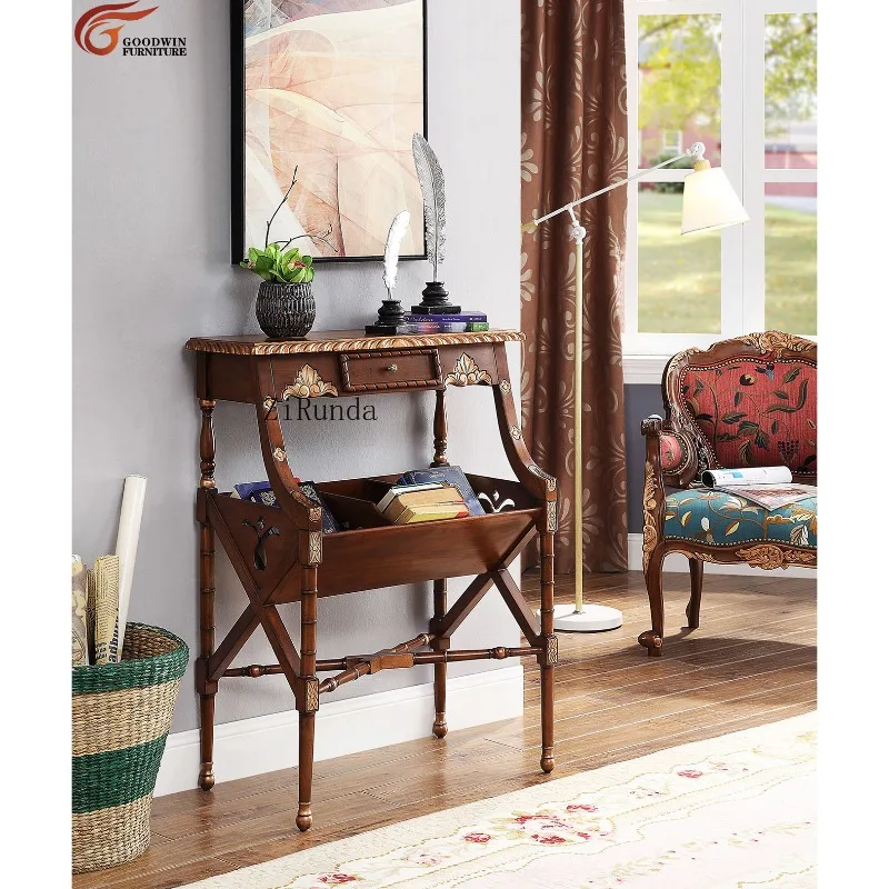 Goodwin Classic Style Natural Materials Interior Study Furniture Study Decoration Magazine Rack GGM427.1-417.4
