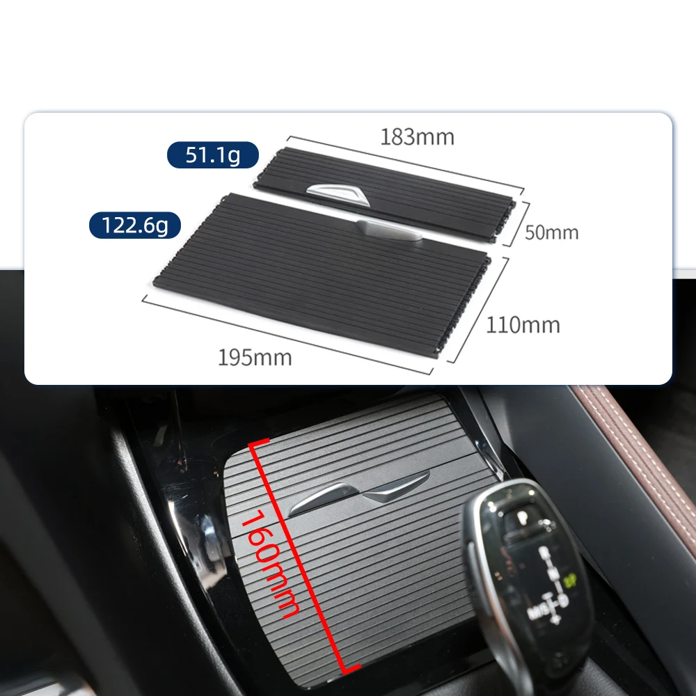 

51169299529 Для BMW X1 X2 F48 F49 F39 2 шт. Автомобильная центральная консоль, держатель для чашки с водой, накладка на молнию, подвижная занавеска