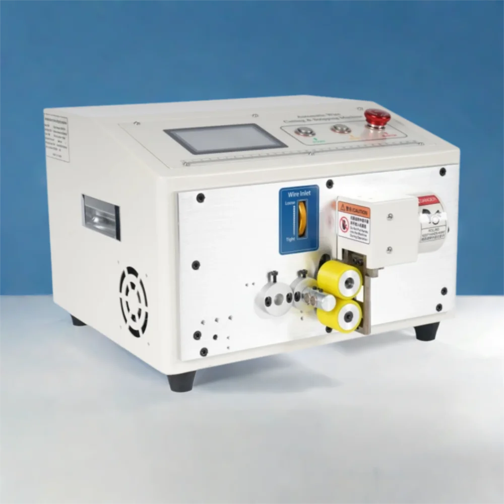 التلقائي سلك أنبوب التغطيه جهاز قطع الأنابيب 2 عجلات SWT-608-QG-2S لشريط كابل الأسلاك قطع تجريد آلة تقشير