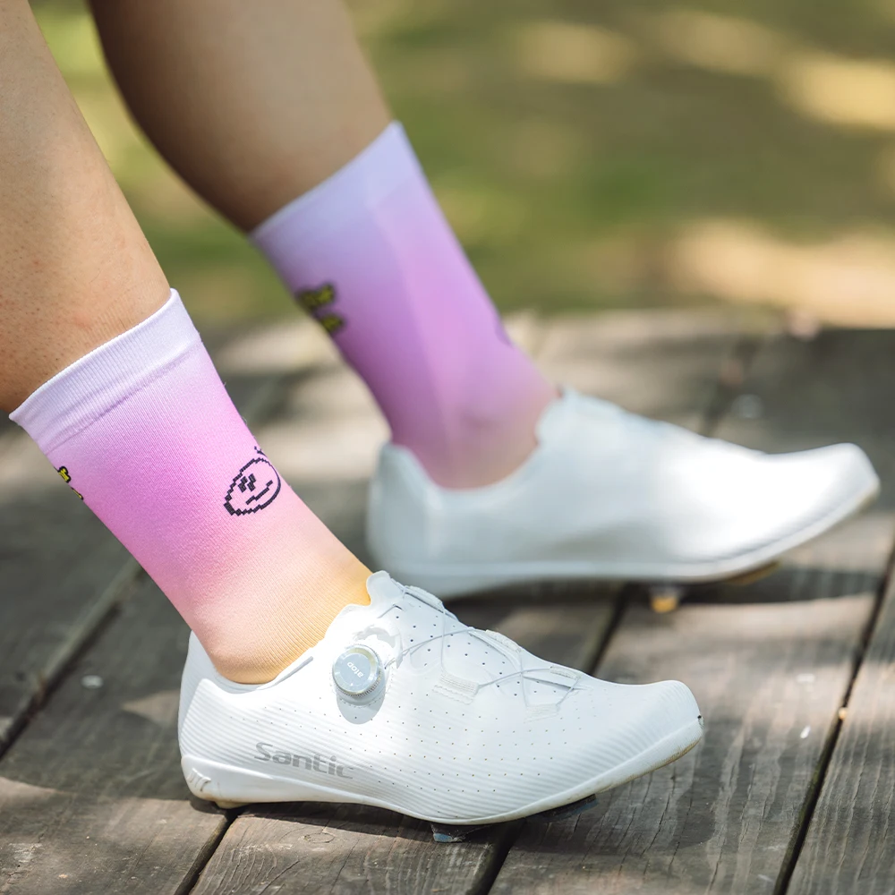 

Santic Unisex Cycling Socks Comfortable Anti-slip Breathable Mesh Sports Outdoor Fitness Running Socks