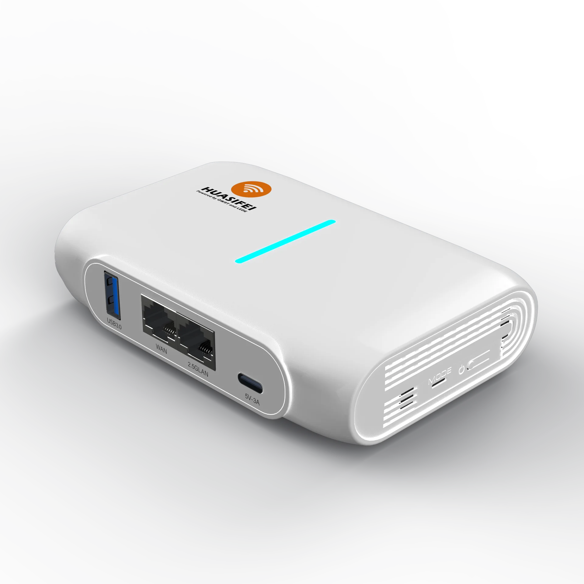 Fudy 하이 퀄리티 듀얼 밴드 휴대용 미니 와이파이 6 무선 라우터, 2.5G LAN 포트, 3000Mbps