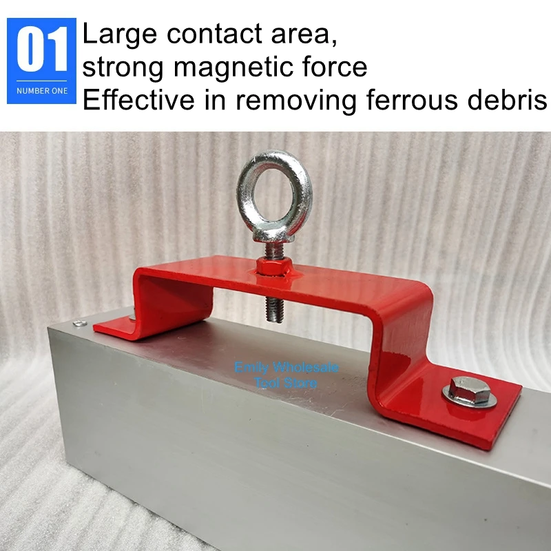 Ground Iron Removal Heavy Duty Forklift Magnetic Sweeping Suction Iron Factory Workshop Ground Iron Pickup Magnetic Tool