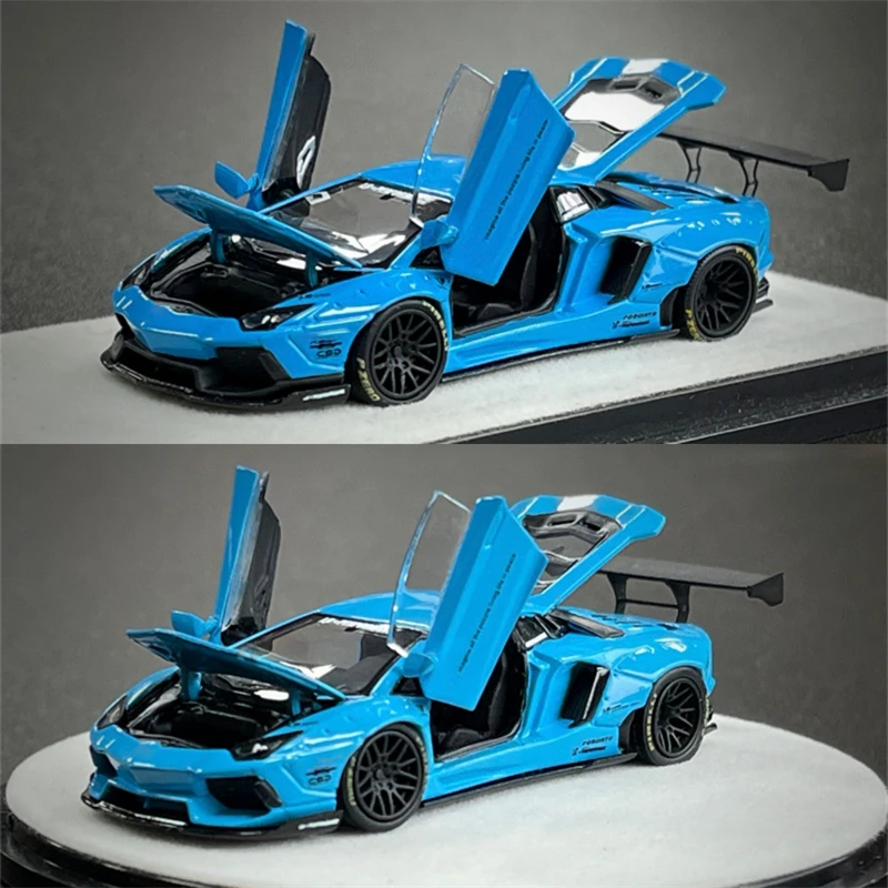 

PGM 1:64 SKYLINE R34 Z-TUNE Green / R32 Metallic Grey / LBWK LP700-4 BB Blue Diecast Model Car