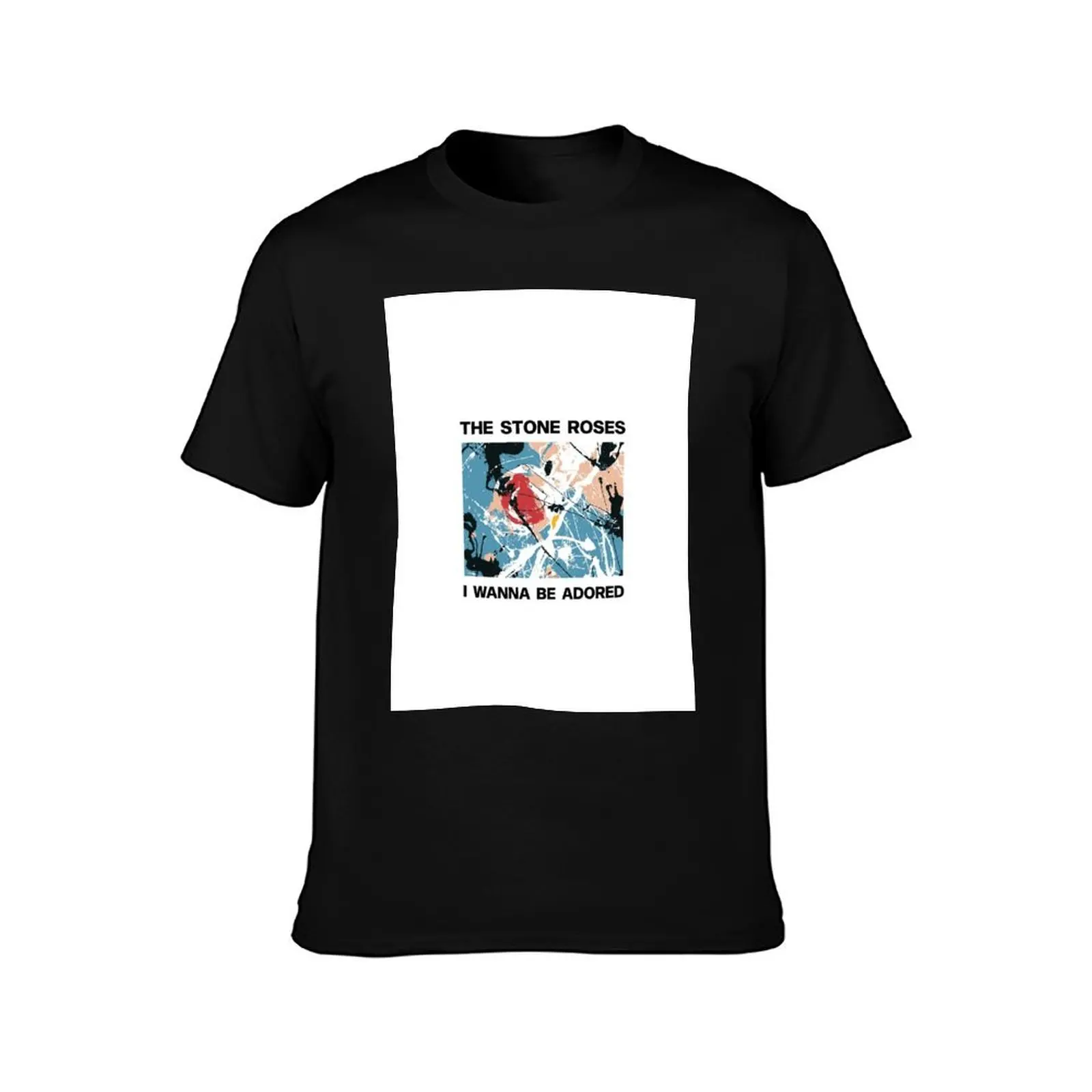 Stone Roses Merch The Stone Roses I WANNA BE ADORED T-Shirt Plus Size Loose Short Sleeve Top T-Shirt