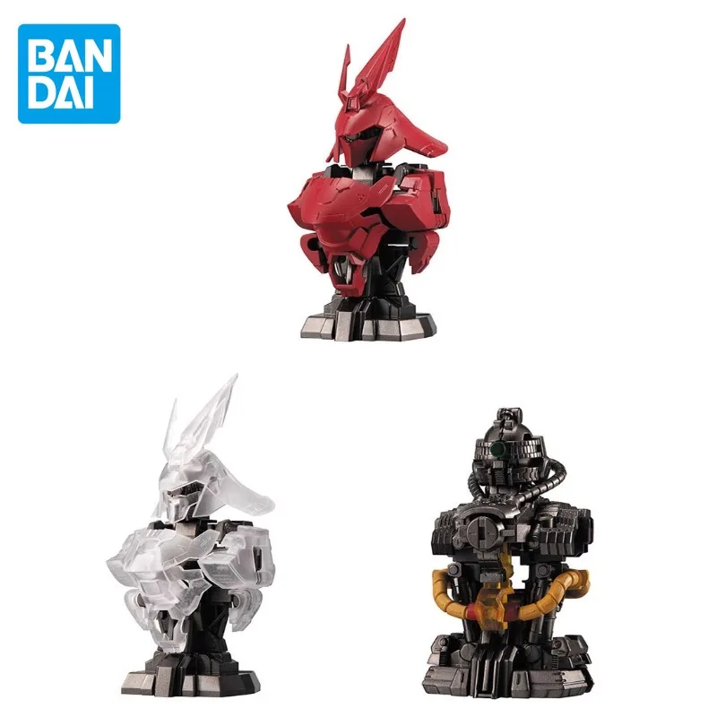 Bandai Original Gashapon GUNDAM Anime Figure MS MECHANICAL BUST 07 Action Figure Toys for Boys Girls Kids Birthday Gifts