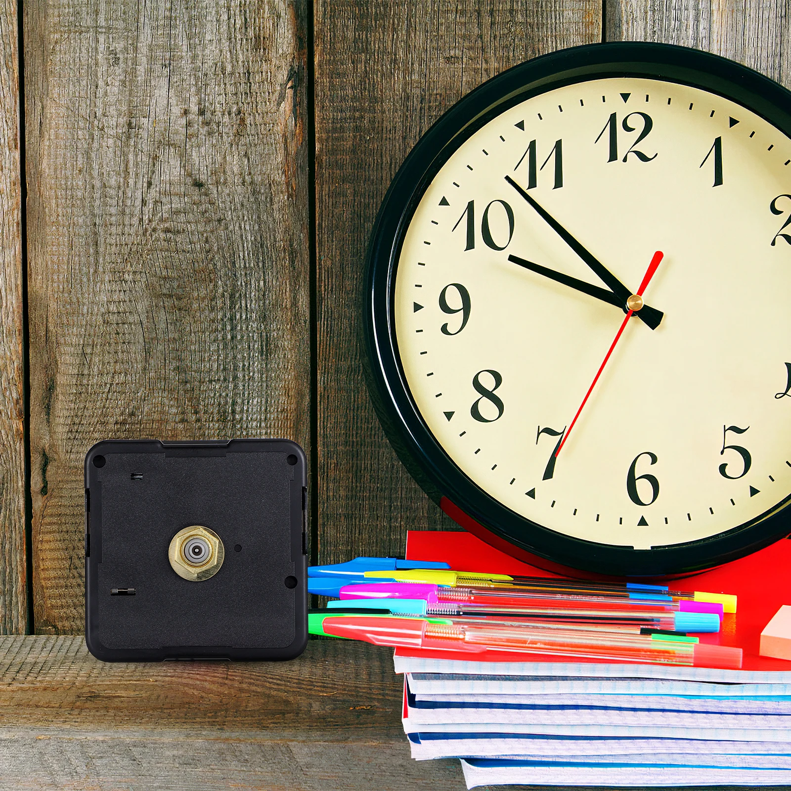 

Quartz Wall Clock Movement Mechanism Black ABS Durable Replacement DIY Repair Part Operated Long Lasting Clock Motor