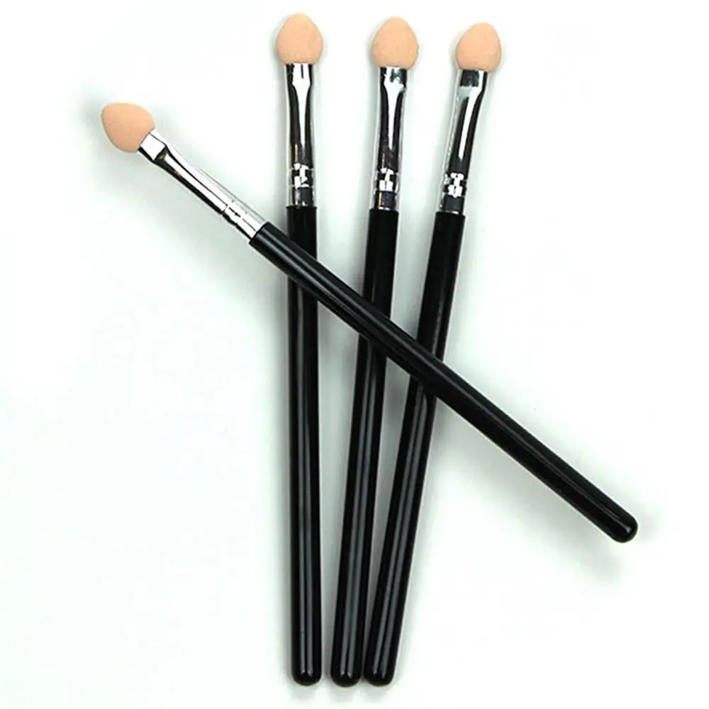 Draagbare rubberen spons Dual Color Beauty Tool Make-upborstel Oogschaduwborstel Applicator