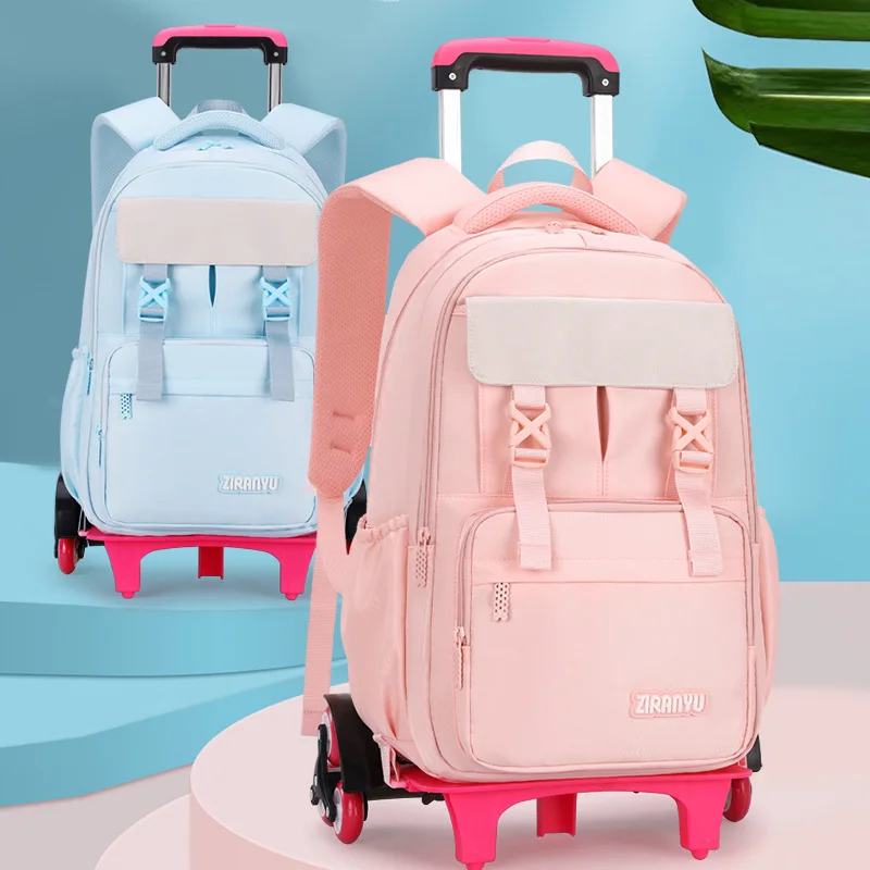large-capacity-detachable-pull-rod-bag-for-girls-aged-8-12-cute-style-quantum-entanglement-brand-abs-pc-material