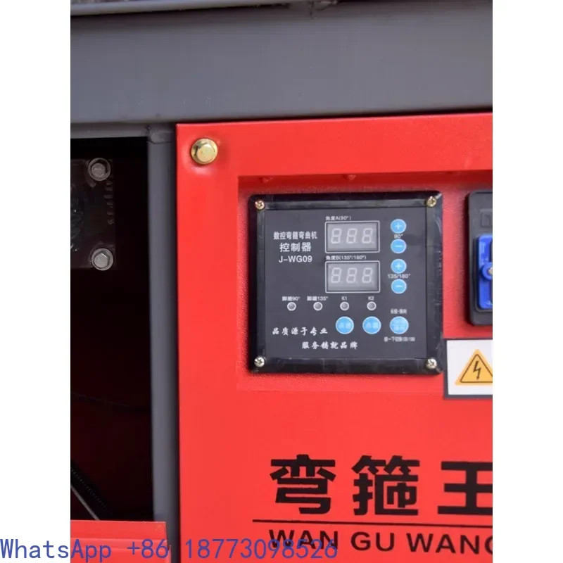CNC steel bar bending hoop bending machine, computer board encoder controller, display board counting meter, Taoqiang Machinery