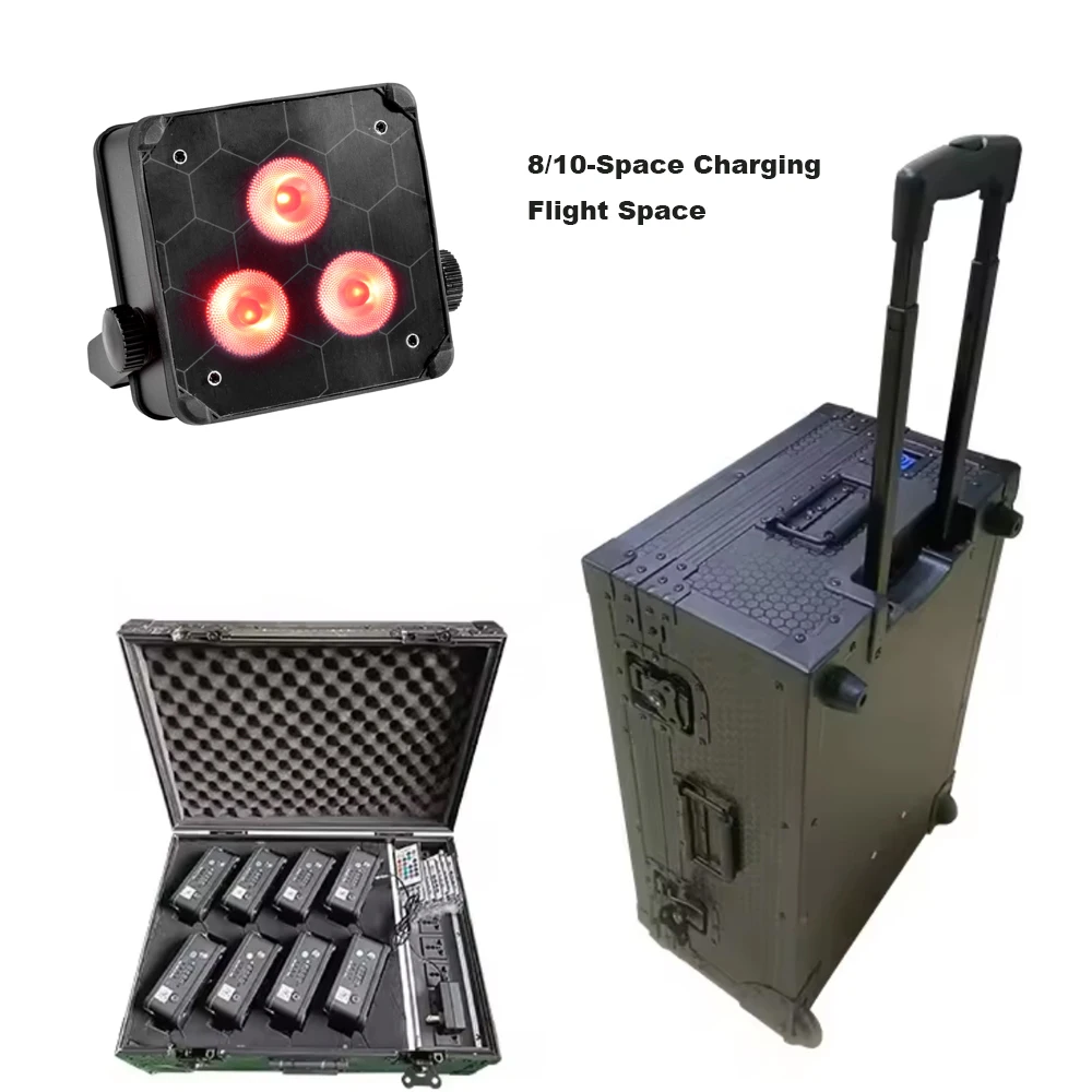 RGBWA UV 6IN1 Rechargeable Battery Mini LED Par Light 3*18W Wireless Uplight Party Dj Wedding Decorations