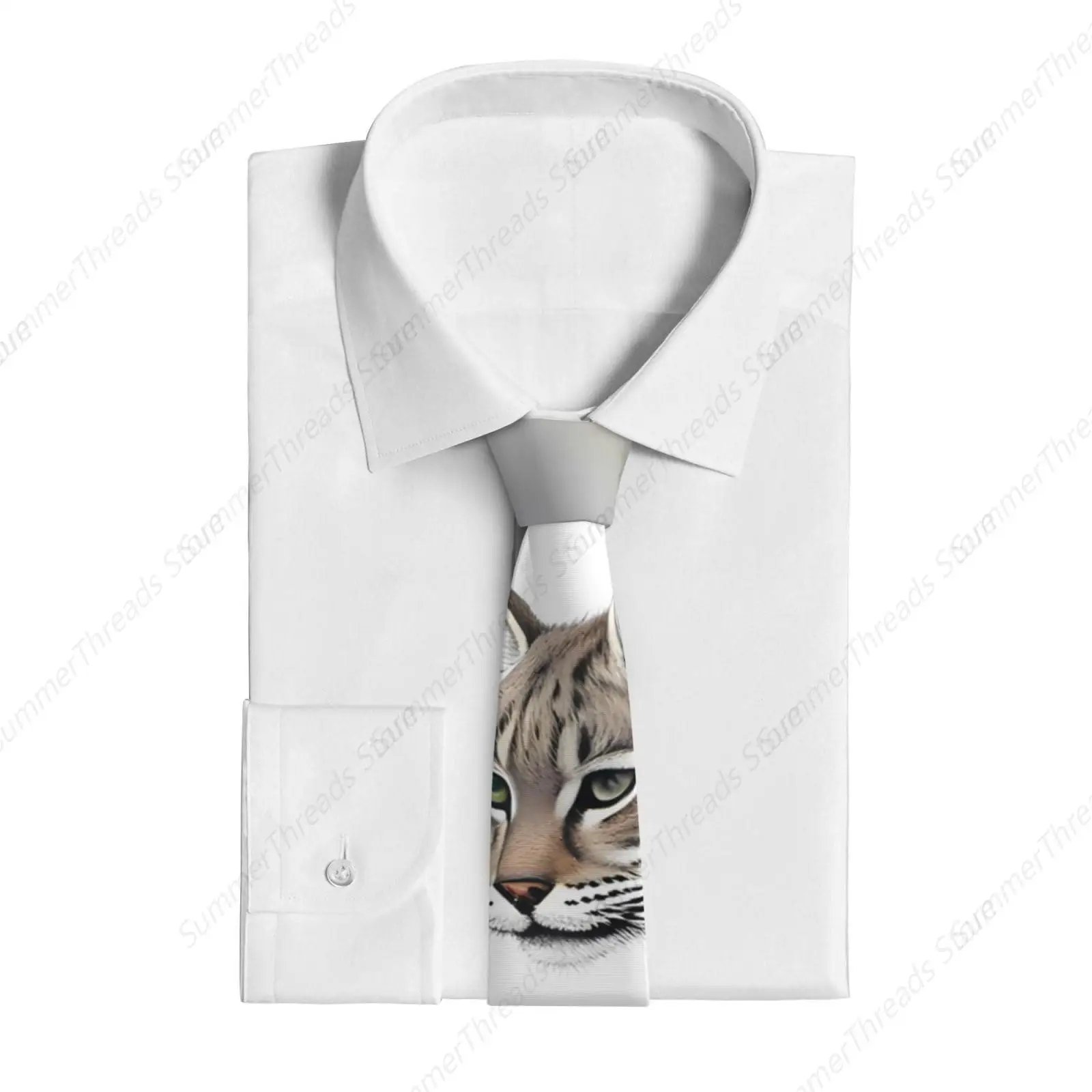 Cat Ties Mens Kitty Kat Meow Kitten Necktie Neckties for Wedding Graduation