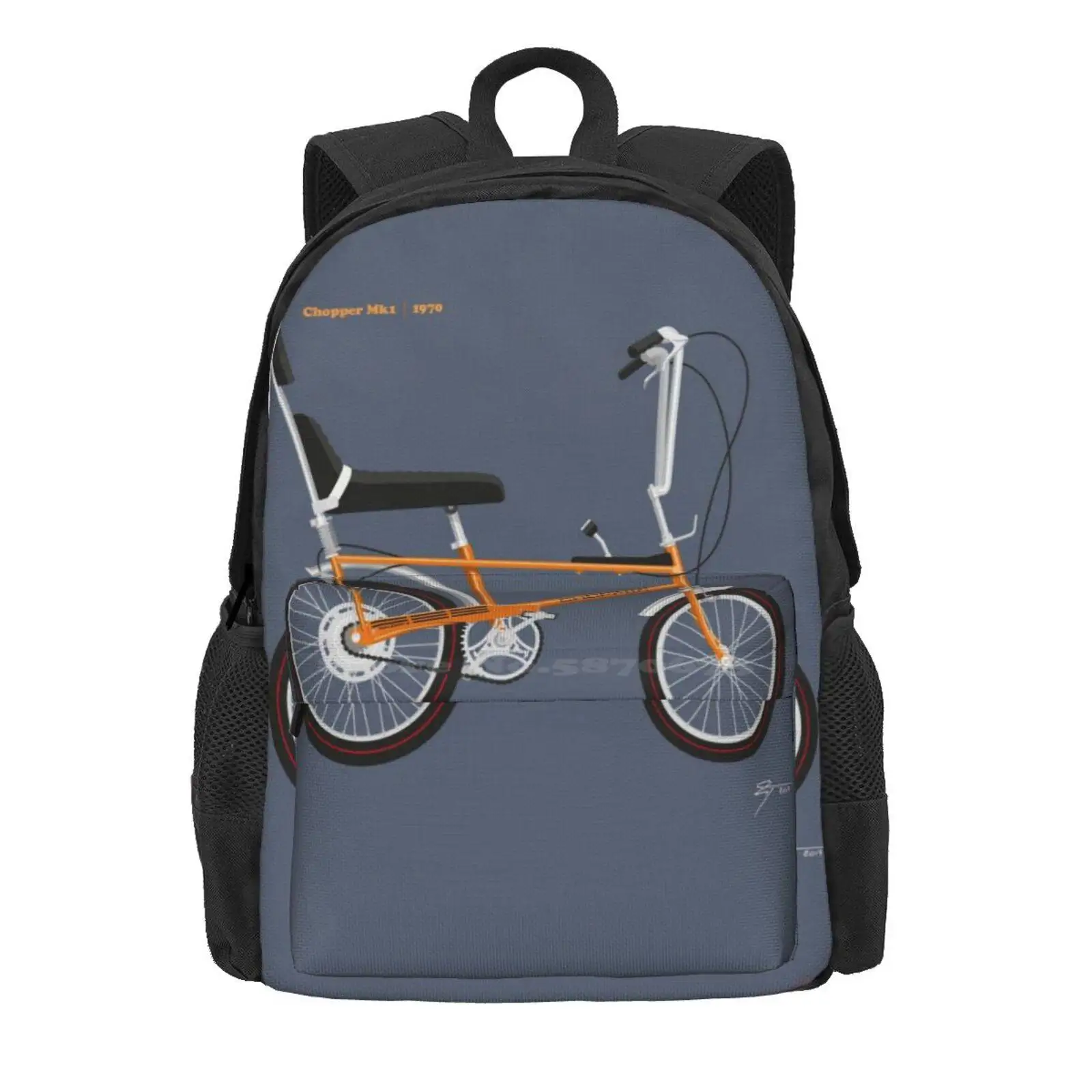 Chopper Mk1 Targa Orange 1970 Hot Sale Schoolbag Backpack Fashion Bags Chopper Targa Orange Sissy Bar 1970 70 S Classic Retro