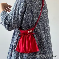 Lässige Umhängetasche neue trend ige Nylon schwarz Farbe Handy tasche rote Farbe Umhängetasche Reise