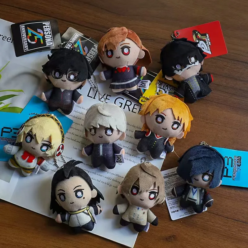 Juego caliente Persona 5 juguetes de peluche lindo JOKER P5 PANTHER bolsa colgante Kawaii cráneo accesorios de cosas suaves para regalo de cumpleaños