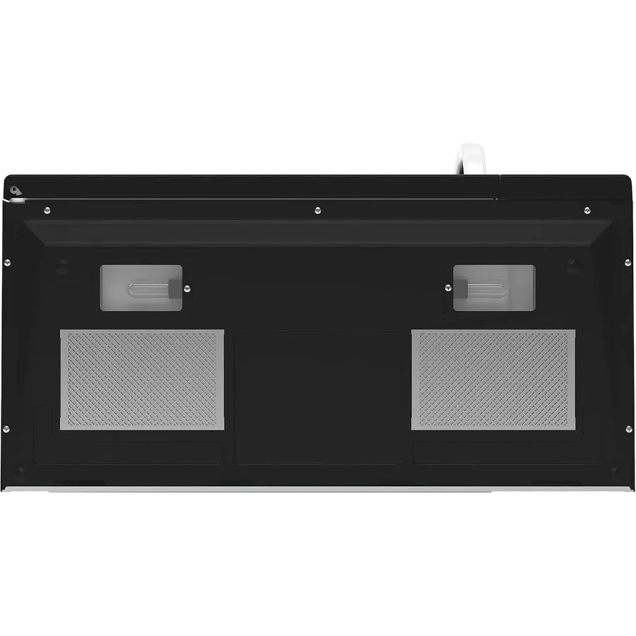 1.6 مكعب. قدم. فرن الميكروويف فوق المدى مع مصباح فرن ووظيفة غطاء فتحة تهوية إعادة تدوير 300CFM لسطح المطبخ