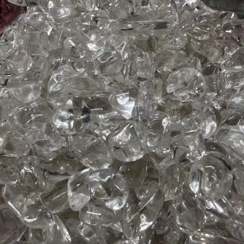 50-500g Natural Clear Quartz Crystal Chips Irregular Tumbled Stones for Vase Filler Plant Pot Terrarium Resin Art and DIY Crafts view 3