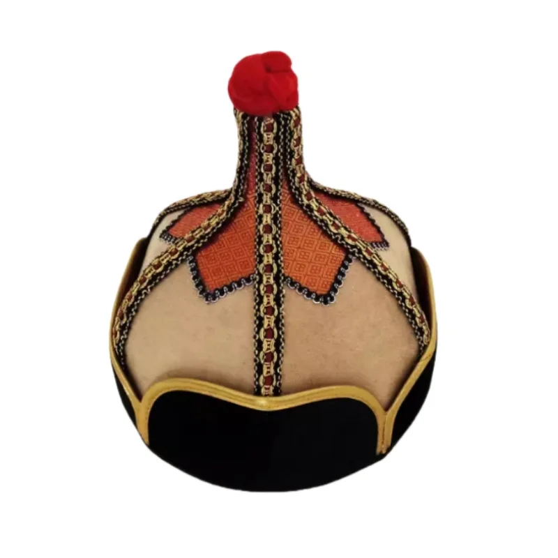 Immagine 4: Cappello da uomo mongolo cinese, nuovo copricapo mongolo per adulti, accessorio per performance teatrali