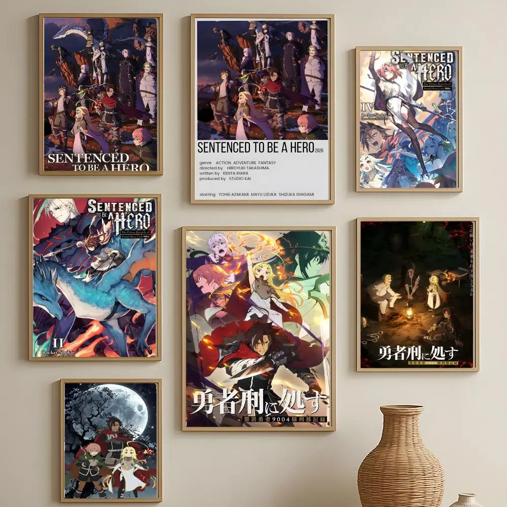 Isekai Anime Sentenced to Be a Hero Poster Versatile HD Waterproof Wall Art Self-Adhesive Decor for Any Space Ideal Gift