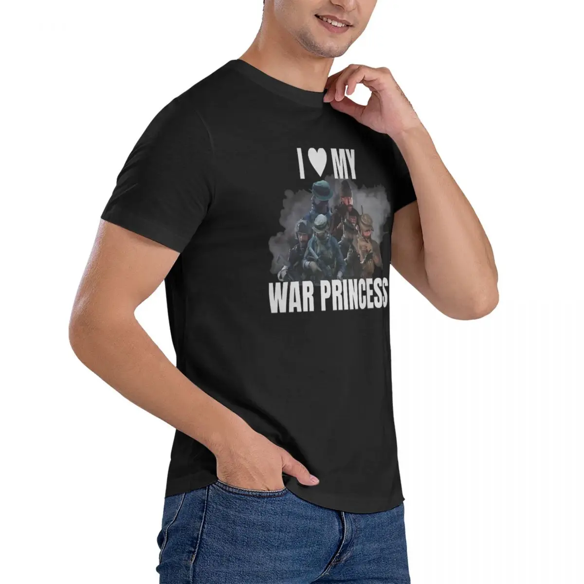 Captain John Price War Princess T Shirt Ghost MW2 COD Calls Of The Duty Pure Cotton Tops Fun Short Sleeve Crew Neck Tee Shirt