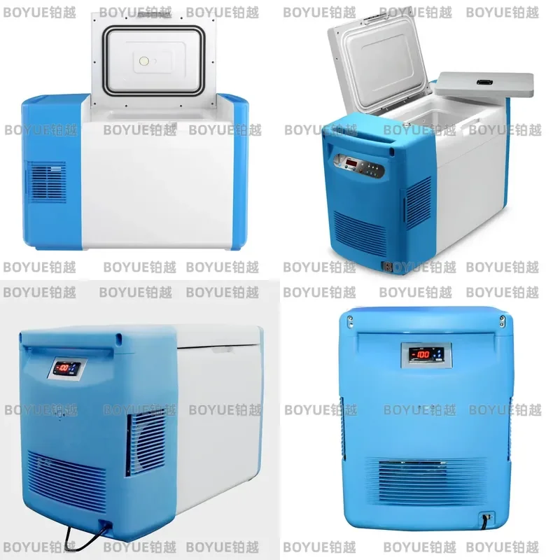 Ultra Low Temp 12V DC Car Refrigerator Portable Freezer Cooler for Reagent Transport Adjustable Minus 80 Degrees Camping