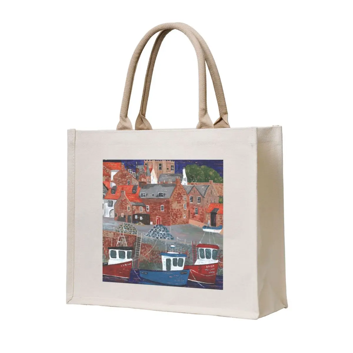 

Crail Harbour 3 Tote Bag Canvas bag for women Big bag cute pouch