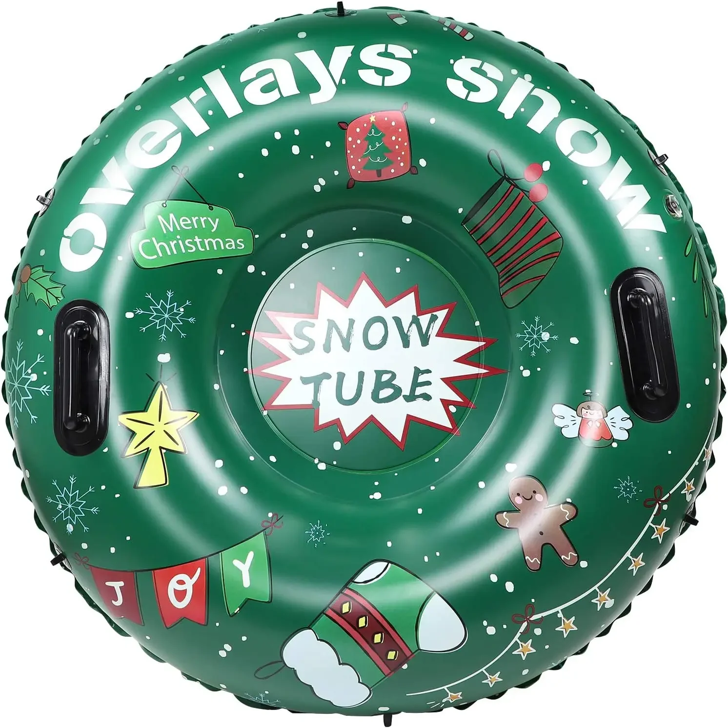 

Inflatable Snow Tube Heavy-Duty Snow Tube for Sledding Great for Winter Fun and Family Activities Skiing Winter Sport