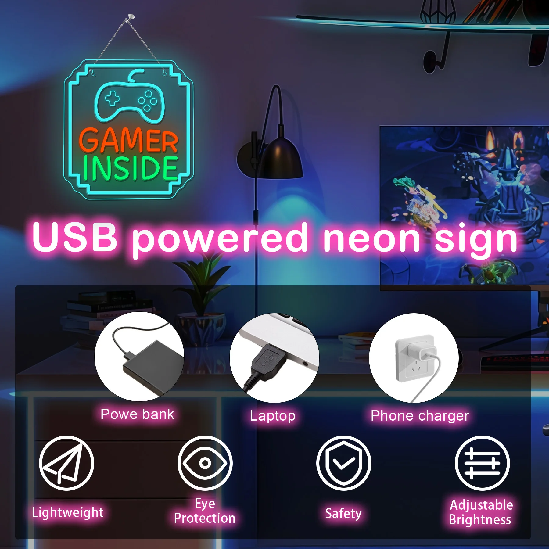 Oyuncu İçeren Neon Tabela Kısı - Bedroom Lighting Decor Ideas incelemesi ve fiyatı
