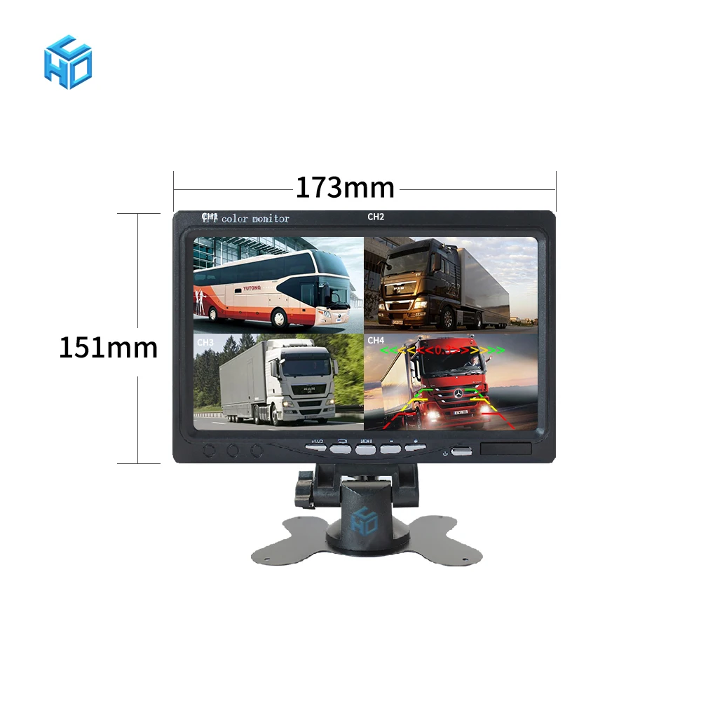 Professional 4G 1080P GPS Tracker AHD 4 Channel MDVR Blackbox System With Backup Cameras for Bus Truck and Car Fleet Safety