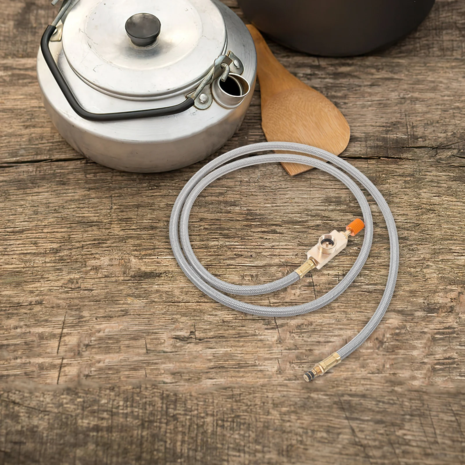 

1pcs Outdoor Stove High Pressure Propane Fire Hose Pipe Flat Gas Tank Extension Camping BBQ Accessories Lightweight Portable