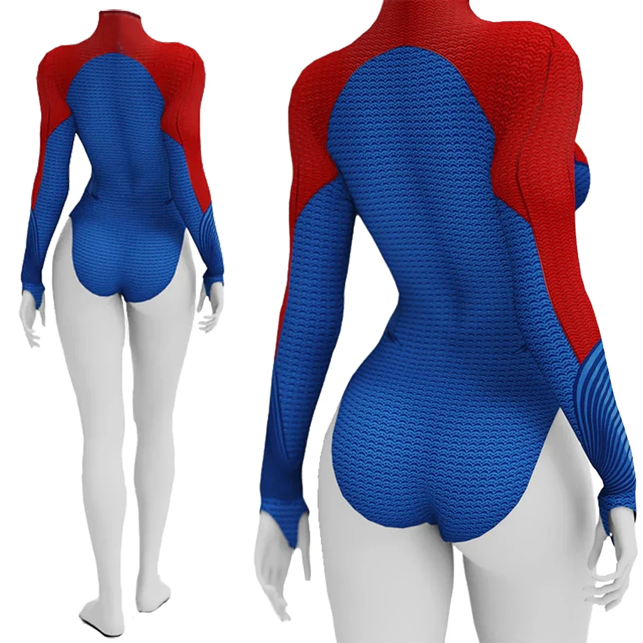 Costume Cosplay Super donna Super Girl Kara Zor El Spandex body Superhero Girl costumi da bagno Zentai Bikini Costume di Halloween