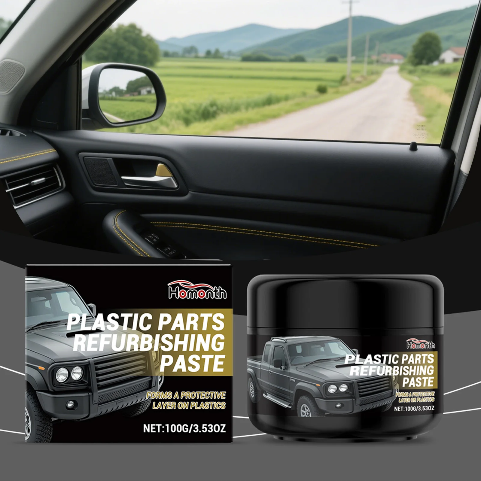

Паста для восстановления пластиковых деталей своими руками, профессиональная, простая нанесение, нежирная отделка. Омоложение приборной панели автомобиля