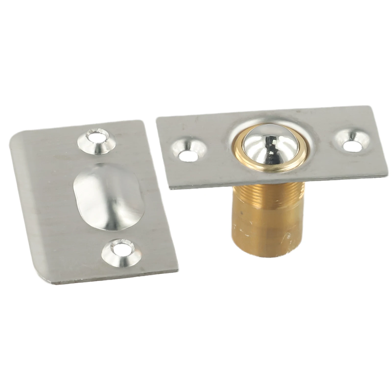 Spring Ball Catch Latch for Wooden Cabinet Doors Made of Copper and Stainless Steel Invisible and Adjustable Door Lock
