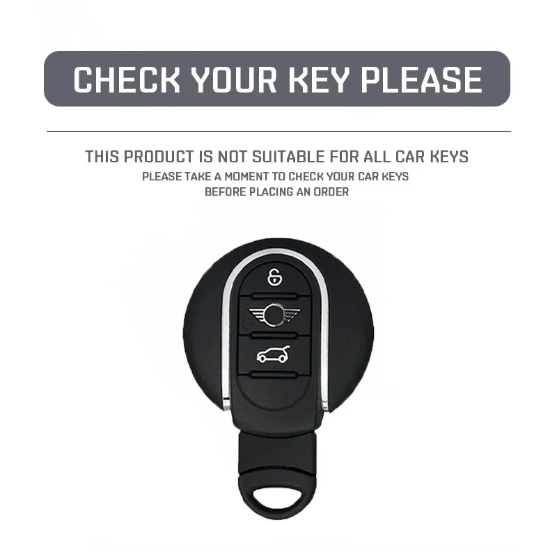 Leather Car Key Shell Fob Cover Keychain For BMW MINI COOPER S ONE JCW F54 F55 F56 F57 F60 CLUBMAN COUNTRYMAN Key Case Protector