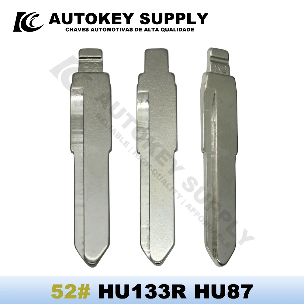 

5PCS/10PCS KD VVDI 52# HU133R HU87 Key Blade Replacement Uncut Blank For Fiat