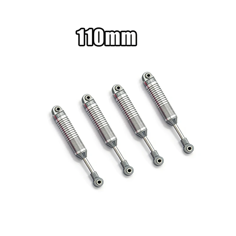 D1RC Metal D-Shock-serie oliegevulde ophangingdempers Verstelbare lengte 100 mm-120 mm voor simulatie Rock Crawler Climbing Truck