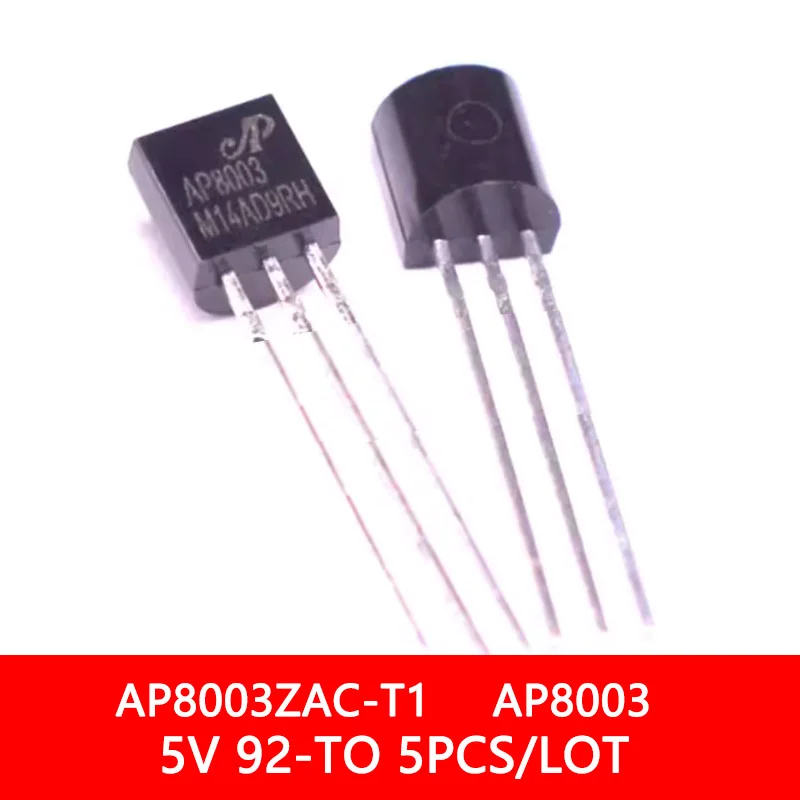 5PCS/LOT NEW AP8003ZAC-T1 AP8003 5V 92-TO Non-Isolated Ac/Dc Power Conversion Chip With Directly Inserted Triode