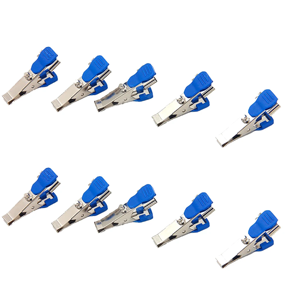 

10 Pcs ECG/EKG Veterinary Electrode Clip for Snap, Clip, 3.0 Din and 4.0 Banana Connector, Universal Connection for All Vet Size