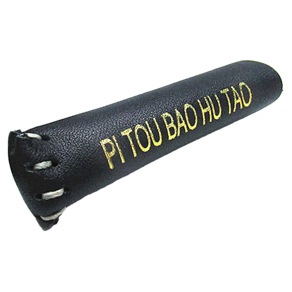 1pc Snooker Billiard Cue Tip Head Protective Leather Cover Cue Head Protector Billiard Cue Sleeve Sturdy Outdoor Sports Supplies