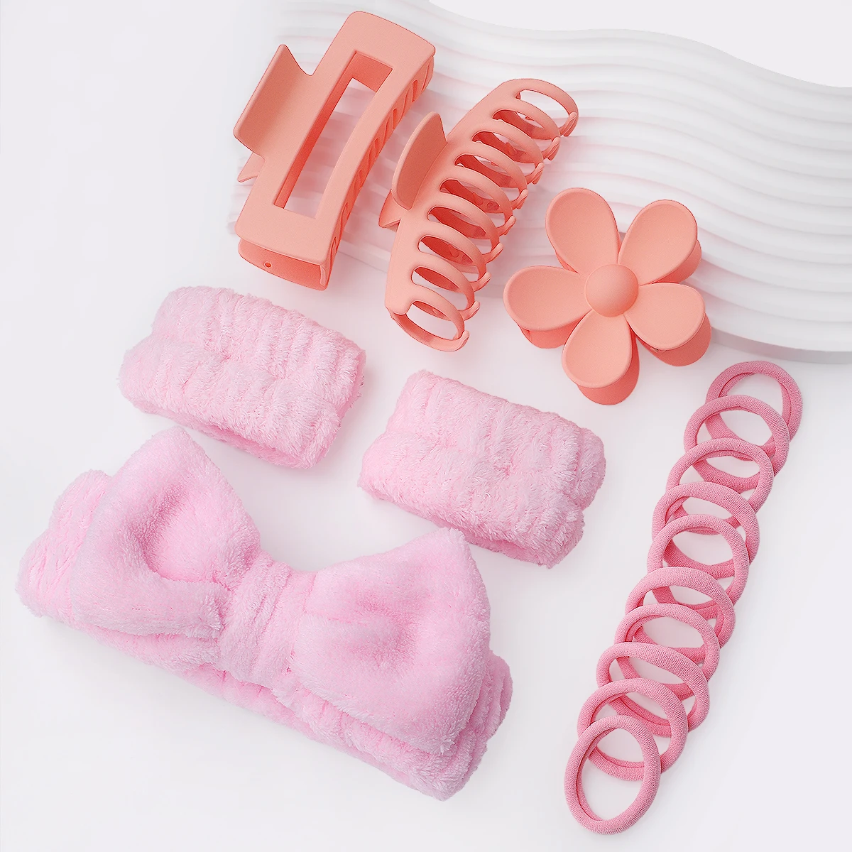 مجموعة تدليك لتنظيف ربطات الشعر مكونة من 22 قطعة، مناسبة للعناية اليومية بالبشرة وتدليك الوجه وارتداء إكسسوارات الشعر. #2