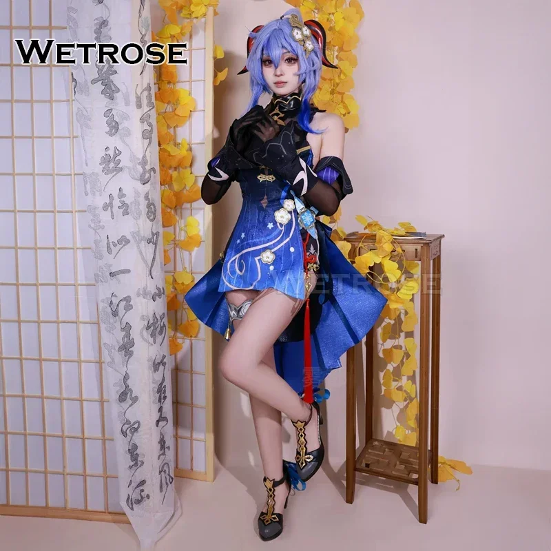 [Wetrose] Ganyu Véspero de jade Gan Yu 2024 Rito de la Linterna New Genshin Impact disfraz disfraces de cosplay  Costumes