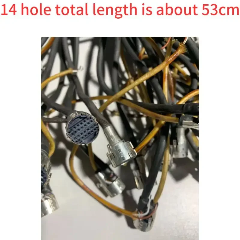 Second-hand test OK encoder network port data cable 14 hole total length is about 53cm