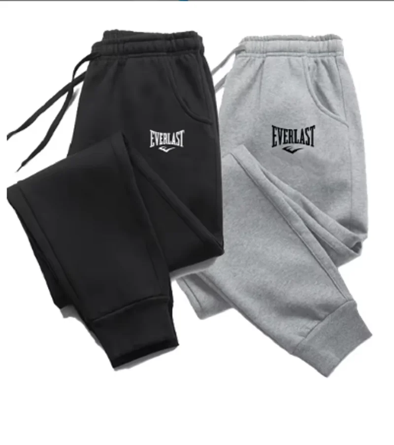 

2026 Men Printed Pants EVERLAST Men Women Running Pants Joggers Sweatpant Sport Casual Trousers Fitness Gym Breathable Pants