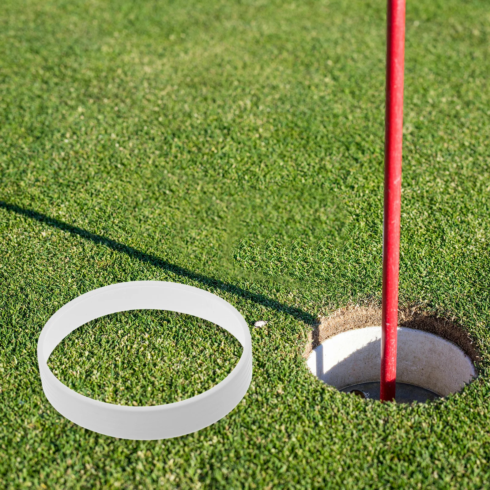 

1Pair Golf Hole Cup Putting Practice Rings Precision Limiter Design Easy Installation Ideal for Golf Courses Backyard Indoor