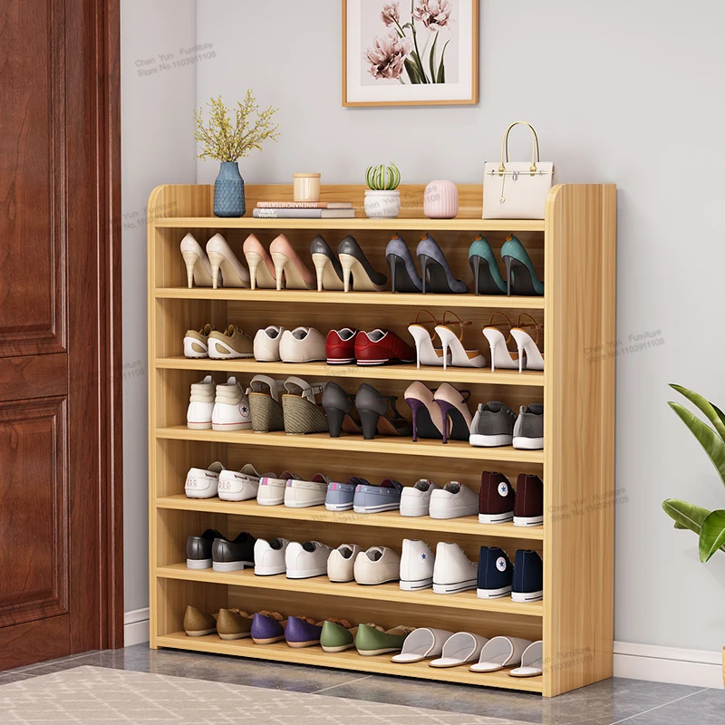 Accept Vestibule Shoe Cabinets Wooden Custom Home Furniture Balcony Storage Shoe Cabinets Multilayer Indoor Armario De Zapatos image 3