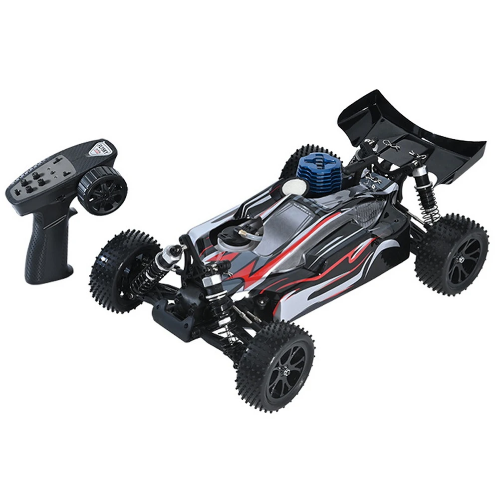 Nitro Powered RC Car for RH1006 SPIRIT N1 Nitro Buggy 1/10 Scale 4WD Single Speed Remote Controlled Off-road Vehicle Xmas Gift